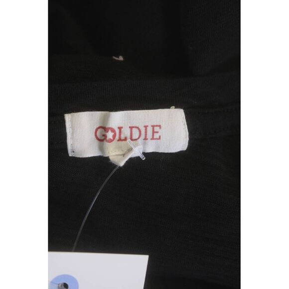 Goldie Womens Short Sleeve Solid Round Neck T Shirt Black Size XS - Picture 4 of 6